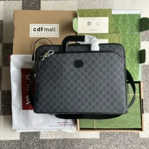 Gucci double handle business briefcase