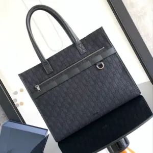 Dior Safari business handbag with leather hardware
