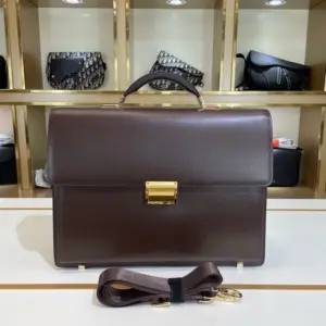 Montblanc men’s leather business briefcase