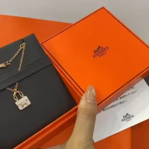 Hermès new full diamond necklace