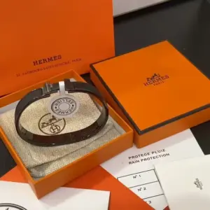 Real photo Hermes black warrior bracelet