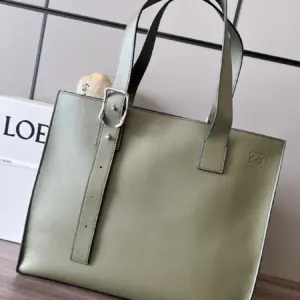 Loewe green Buckle Horizontal Tote
