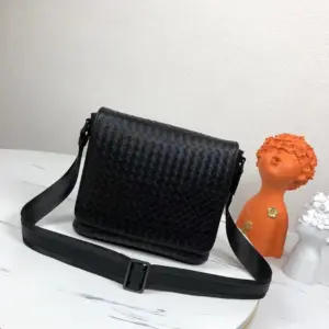 Bvlgari Weave Messenger Bag