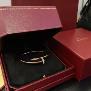 Real photo Cartier nail head tail diamond bracelet