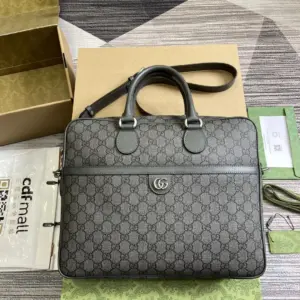 Gucci sling bag model 792116 中号尺寸：36.5x 29×7.5cm 颜色：灰色pvc