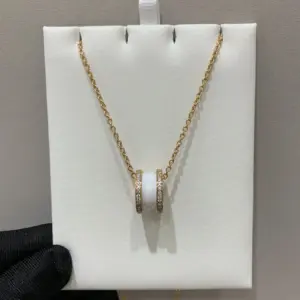 Bv ceramic spring necklace