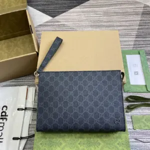 Green black PVC GG handbag