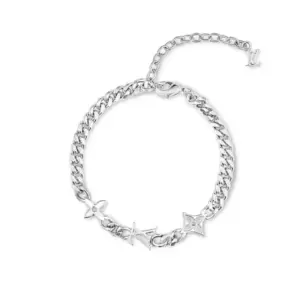 MNG Row charm bracelet with LV logo and monogram