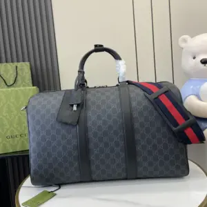 GG travel bag black GG Supreme