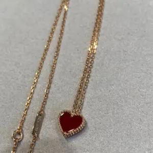 Van Cleef Arpels classic red heart necklace