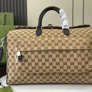 Travel bag brown canvas series model 802095