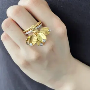 Cartier coffee leaf ring A version