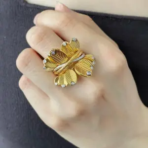 Cartier coffee leaf ring