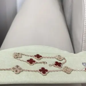 Vca laser-cut red rainbow bracelet