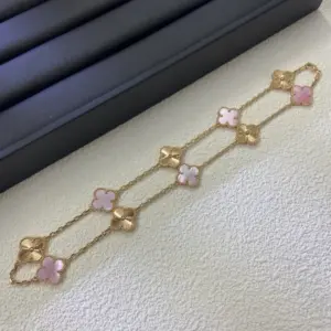 New Bvlgari rainbow flower bead necklace