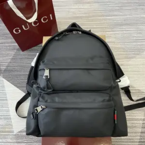 Backpack with GG logo pattern