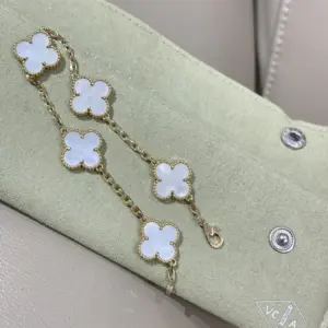 Van Cleef Arpels white rainbow bracelet
