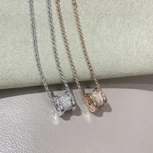 Bvlgari small waist diamond necklace best selling classic piece