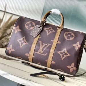 Keepall Bandouliere 45 Travel Bag Monogram Giant Coated Canvas