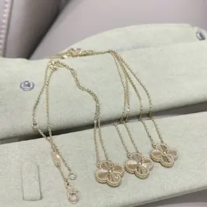 Van Cleef Arpels medium all gold laser necklace