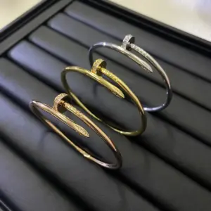 Cartier bracelet with nail design