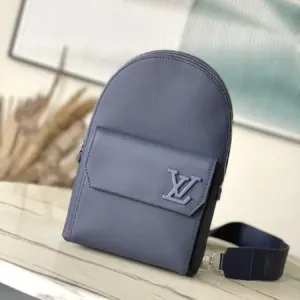 Pilot shoulder bag with LV aerogram design