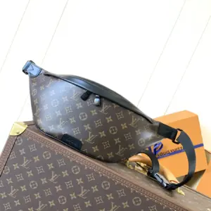 M44336 monogram premium leather wrist bag