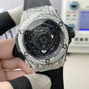 HB Hublot skull full diamond watch
