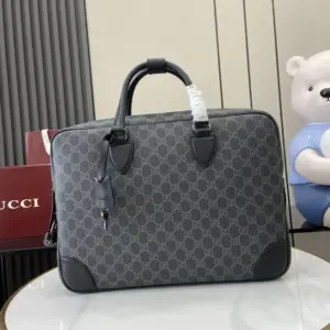 Gucci GG Emblem Travel Briefcase