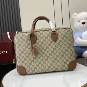 Gucci GG Emblem Travel Briefcase