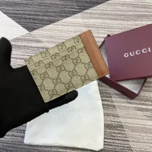 Card holder with logo fabric