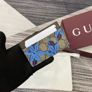 Card holder with logo pattern
