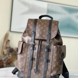 Christopher backpack with monogram canvas